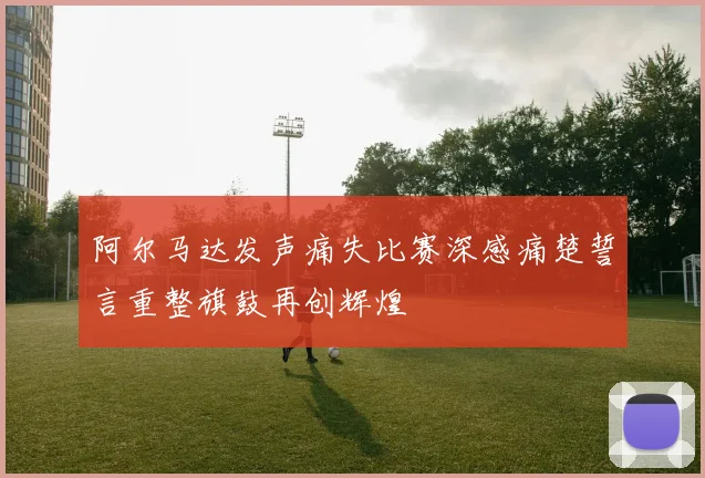 阿尔马达发声痛失比赛深感痛楚誓言重整旗鼓再创辉煌